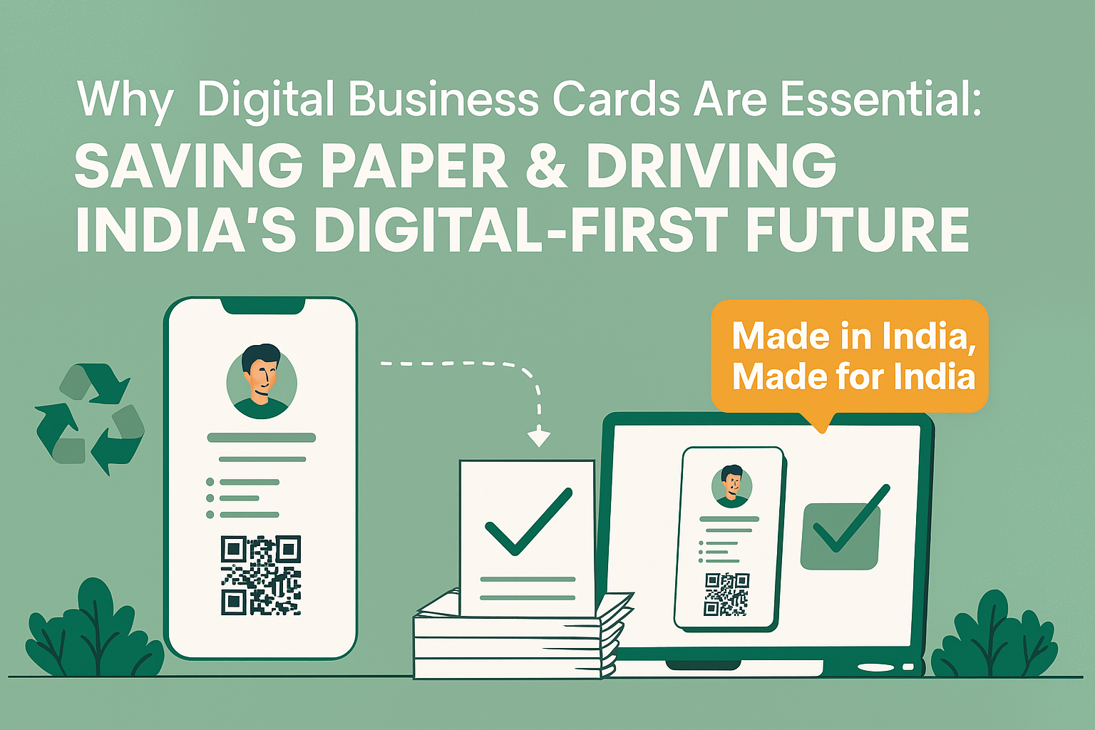 Why Going Digital with SmartBiz Cards is Key to Saving Paper and Driving India’s Digital‑First Future